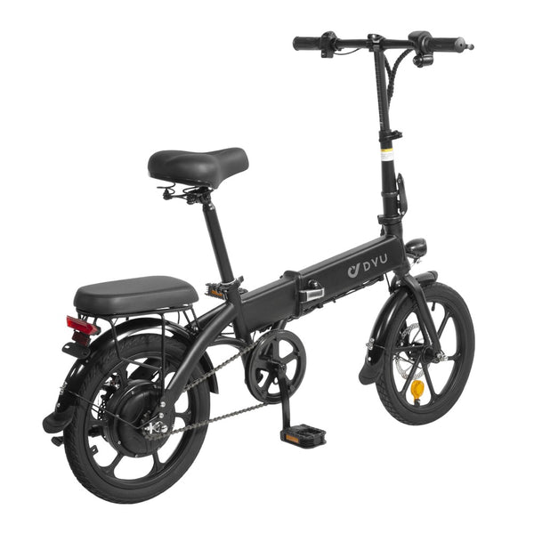 DYU A1F Pro 16" Folding Electric Bike | 250W | 36V 7.5Ah | 25km/h | Black