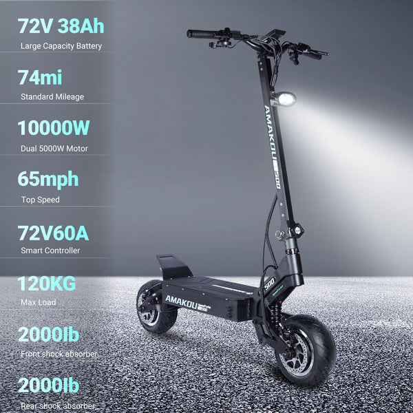 AMAKOU ST500 Electric Scooter side view