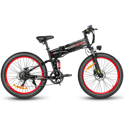 SAMEBIKE LO26 Plus | Electric Bike (E-Bike) | 1000W • 48V 15Ah Battery • 28 MPH • 26×3.0 Tyres | Sold by Rydiqo®