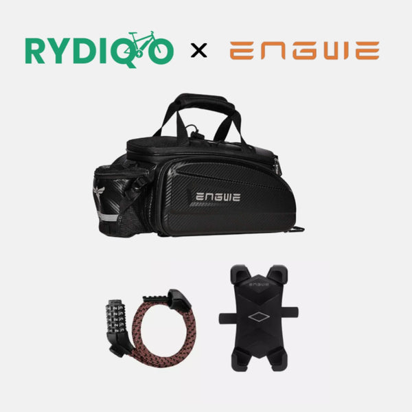Rydiqo® × ENGWE | 35L Storage Bundle | ENGWE 35L Rear Rack Waterproof Bag • Heavy-Duty Lock • Secure Phone Mount