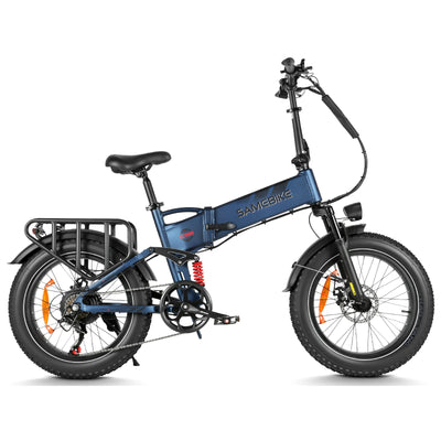 SAMEBIKE RS-A02 Pro | Electric Bike (E-Bike) | 250W • 48V 15Ah Battery • 15.5 MPH • 20×4.0 Tyres | Sold by Rydiqo®