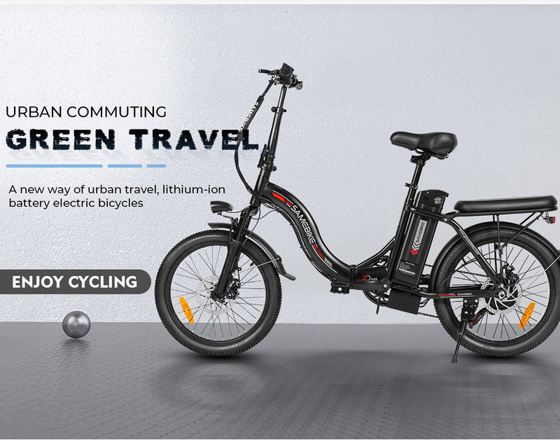SAMEBIKE CY20 | Electric Bike (E-Bike) | 350W • 36V 12Ah Battery • 16 MPH • 20×2.35 Tyres | Sold by Rydiqo®