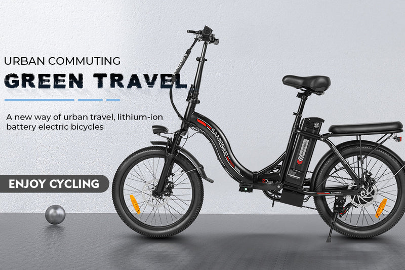 SAMEBIKE CY20 | Electric Bike (E-Bike) | 350W • 36V 12Ah Battery • 16 MPH • 20×2.35 Tyres | Sold by Rydiqo®