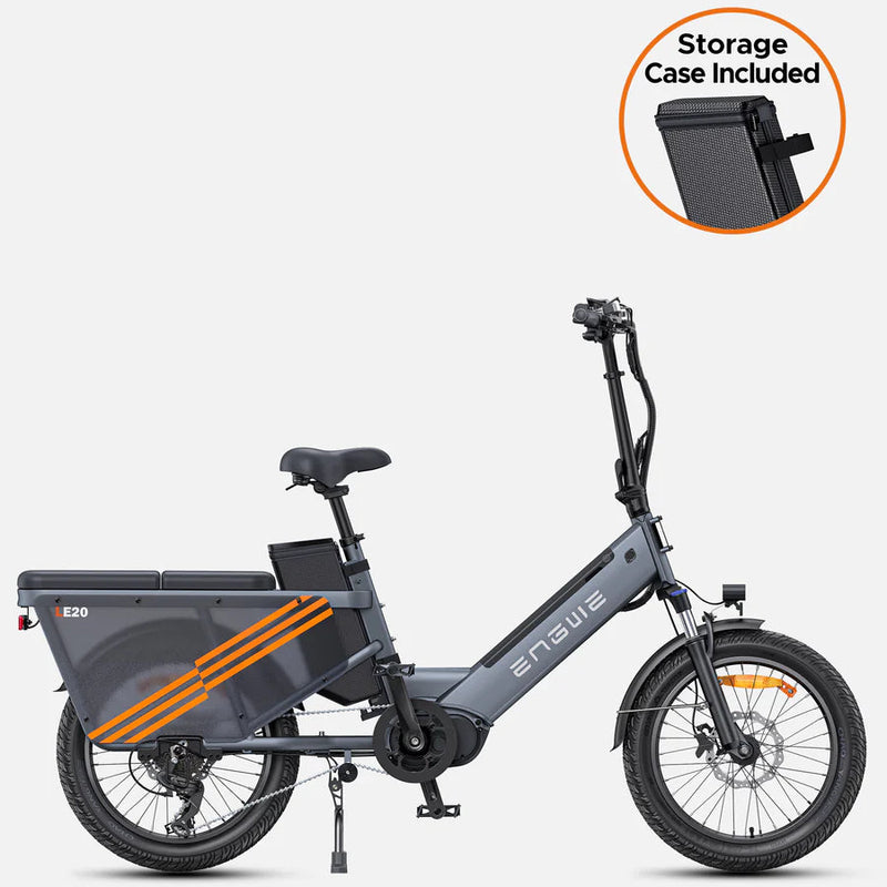 ENGWE LE20 | Electric Bike (E-Bike) | 750W • 48V 19.2Ah • 20 MPH • Cargo Frame | Sold by Rydiqo®