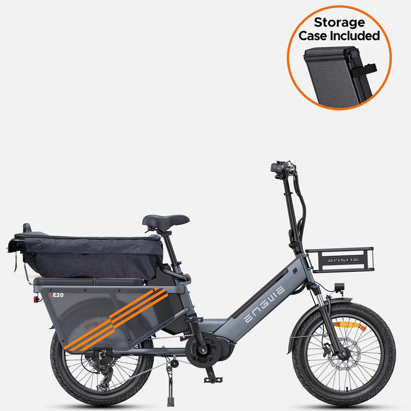 ENGWE LE20 | Electric Bike (E-Bike) | 750W • 48V 19.2Ah • 20 MPH • Cargo Frame | Sold by Rydiqo®
