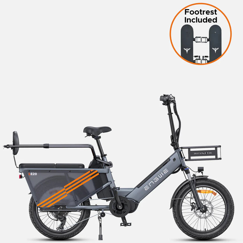 ENGWE LE20 | Electric Bike (E-Bike) | 750W • 48V 19.2Ah • 20 MPH • Cargo Frame | Sold by Rydiqo®