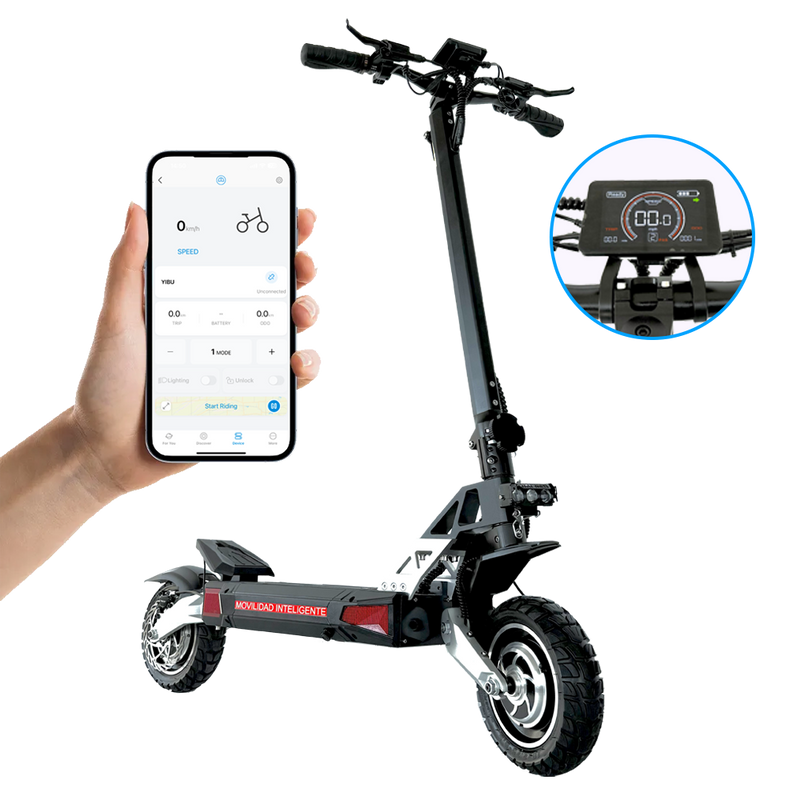 EMANBA EM8 Max NFC | Electric Scooter | 3200W Dual Motors • 52V 30Ah Battery • 43 MPH • 10” Vacuum Off-Road Tyres | Sold by Rydiqo®