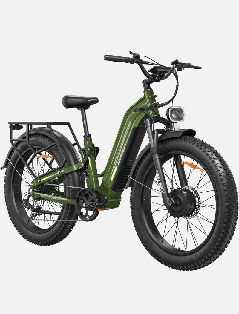 Dual Motor 3500W 200NM Electric Bike for Adults,105Miles Full Suspension 26*4