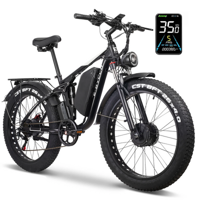 EBYCCO EB7PRO | Electric Bike (E-Bike) | 2000W • 52V 23Ah • 37 MPH • 26×4.0 Fat Tyres | Sold by Rydiqo®