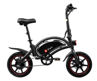 DYU D3F 14" Folding Electric Bike | 250W | 36V 10Ah | 25km/h | Black