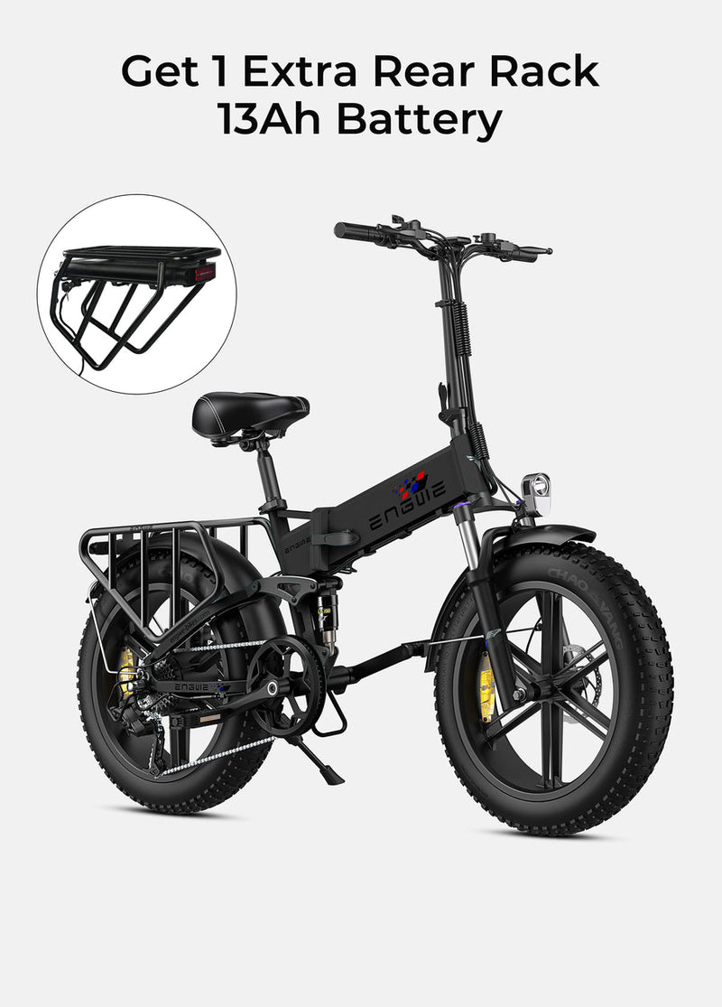 ENGWE Engine X | Electric Bike (E-Bike) | 250W • 48V 13Ah • 15.5 MPH • 20×4.0 Fat Tyres | Sold by Rydiqo®