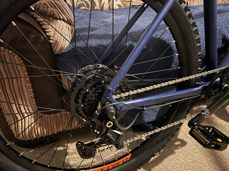 Brand New Carrera Vulcan E 20inch Men’s Mountain Bike Satin Blue Frame
