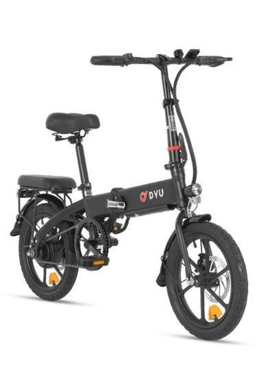 DYU A1F Pro 16" Folding Electric Bike | 250W | 36V 7.5Ah | 25km/h | Black