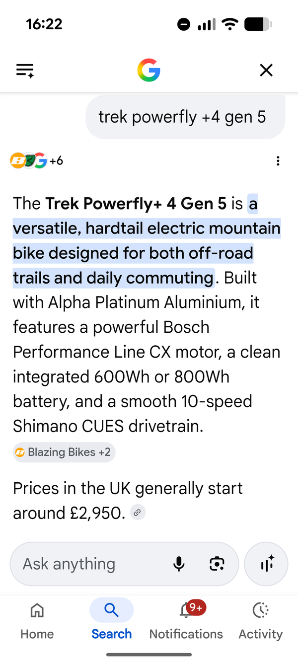 Trek Powerfly +4 5th generation 2026
