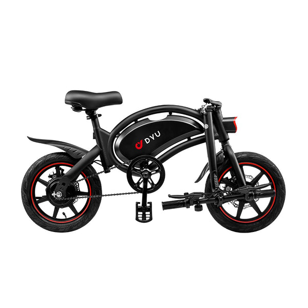 DYU D3F 14" Folding Electric Bike | 250W | 36V 10Ah | 25km/h | Black