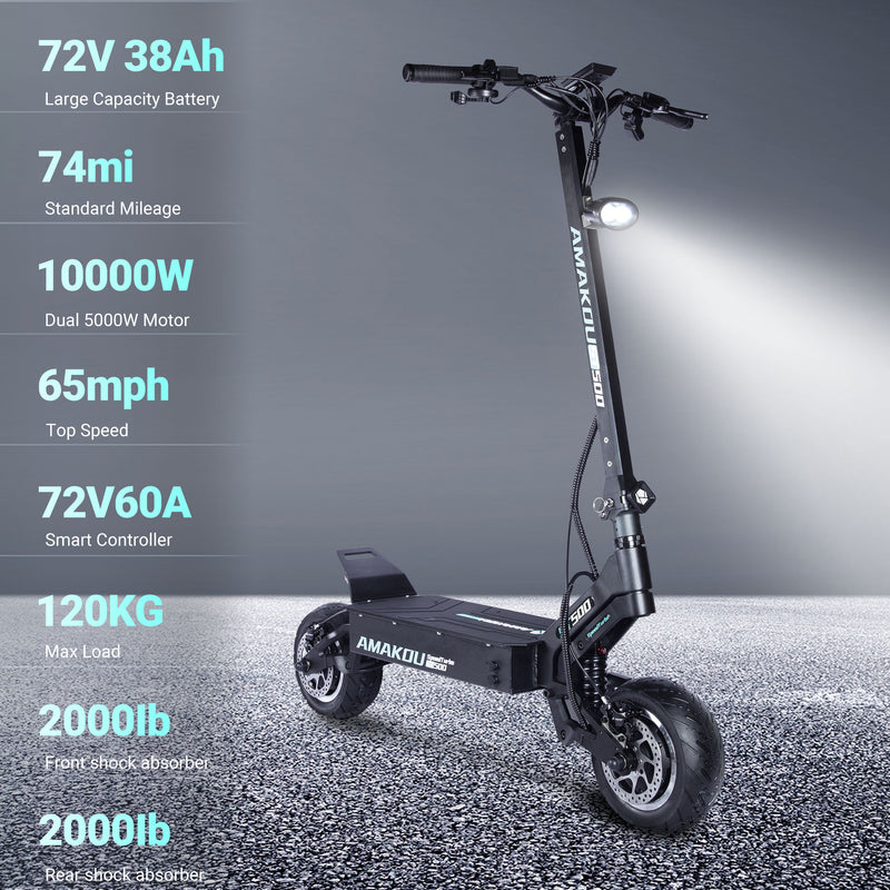 AMAKOU ST500 Electric Scooter side view