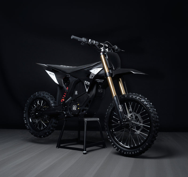 Altis Delta | Electric Dirt Bike | 13kW • 72V 35Ah Samsung Battery • 62 MPH • 17”/14” Off-Road Wheels | Sold by Rydiqo®