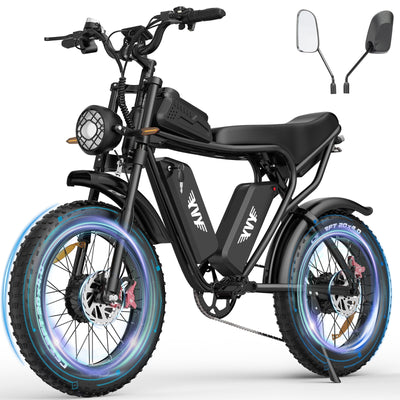 YVY C20 Pro (formerly Ridstar) | Electric Bike (E-Bike) | 2000W Dual Motor • 52V 40Ah • 37 MPH • 20×4.0 Fat Tyres | Sold by Rydiqo®