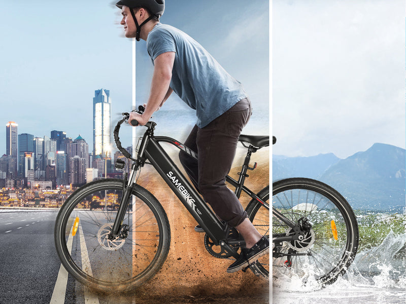 SAMEBIKE RS-A01 Men 1.0 | Electric Bike (E-Bike) | 500W • 36V 15Ah Battery • 22 MPH • 27.5×2.125 Tyres | Sold by Rydiqo®