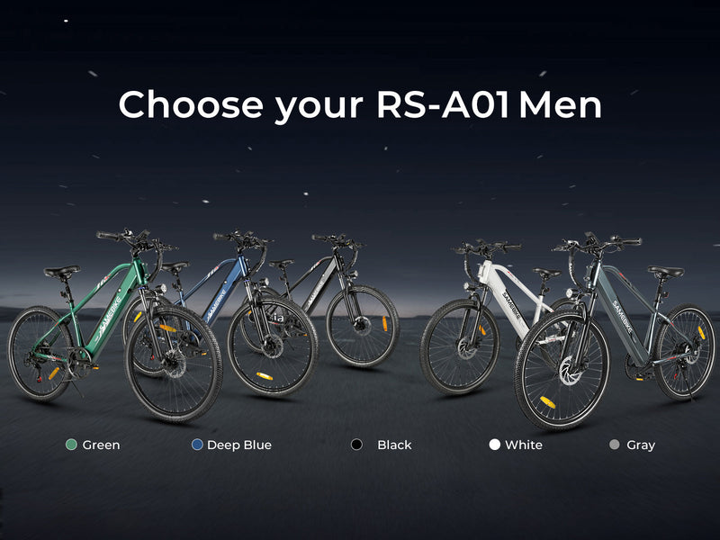 SAMEBIKE RS-A01 Men 1.0 | Electric Bike (E-Bike) | 500W • 36V 15Ah Battery • 22 MPH • 27.5×2.125 Tyres | Sold by Rydiqo®