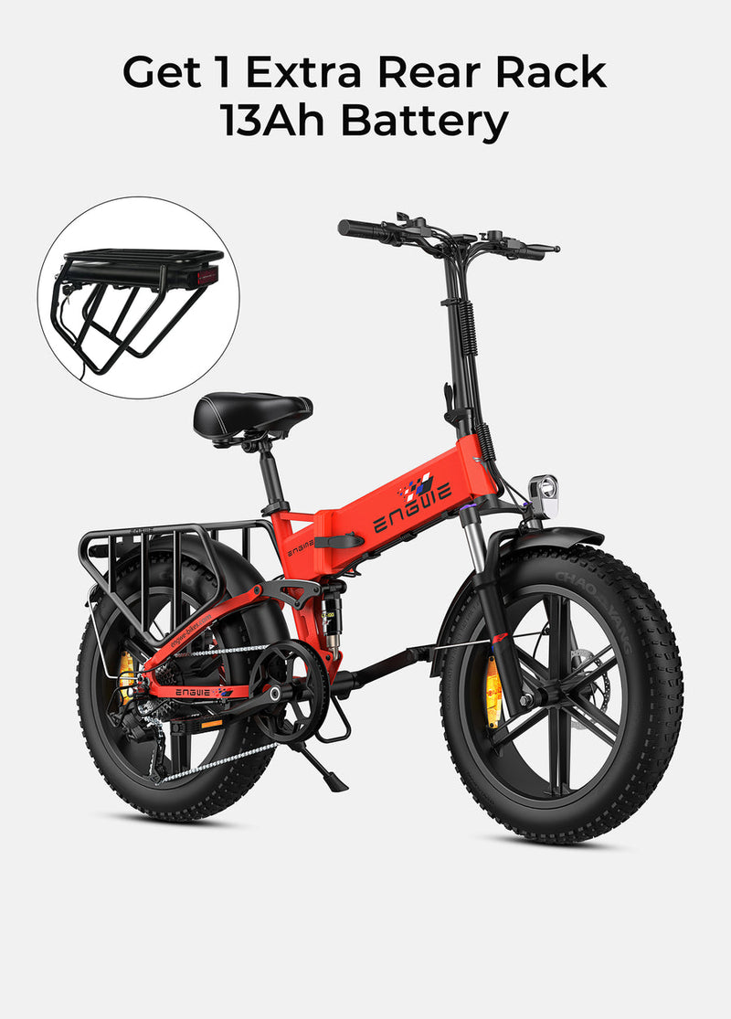 ENGWE Engine X | Electric Bike (E-Bike) | 250W • 48V 13Ah • 15.5 MPH • 20×4.0 Fat Tyres | Sold by Rydiqo®