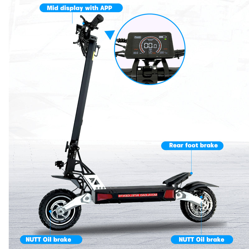 EMANBA EM8 Max NFC | Electric Scooter | 3200W Dual Motors • 52V 30Ah Battery • 43 MPH • 10” Vacuum Off-Road Tyres | Sold by Rydiqo®
