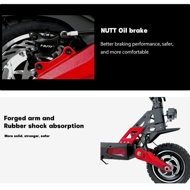 EMANBA EM8 Max NFC | Electric Scooter | 3200W Dual Motors • 52V 30Ah Battery • 43 MPH • 10” Vacuum Off-Road Tyres | Sold by Rydiqo®