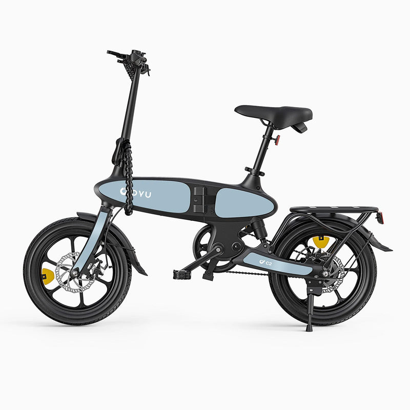 DYU C2 16" Folding Electric Bike | 250W | 48V 7.5Ah | 25km/h | Blue
