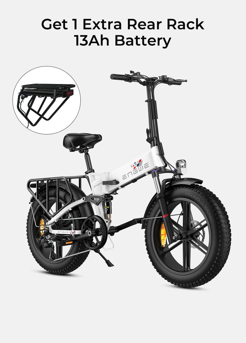 ENGWE Engine X | Electric Bike (E-Bike) | 250W • 48V 13Ah • 15.5 MPH • 20×4.0 Fat Tyres | Sold by Rydiqo®