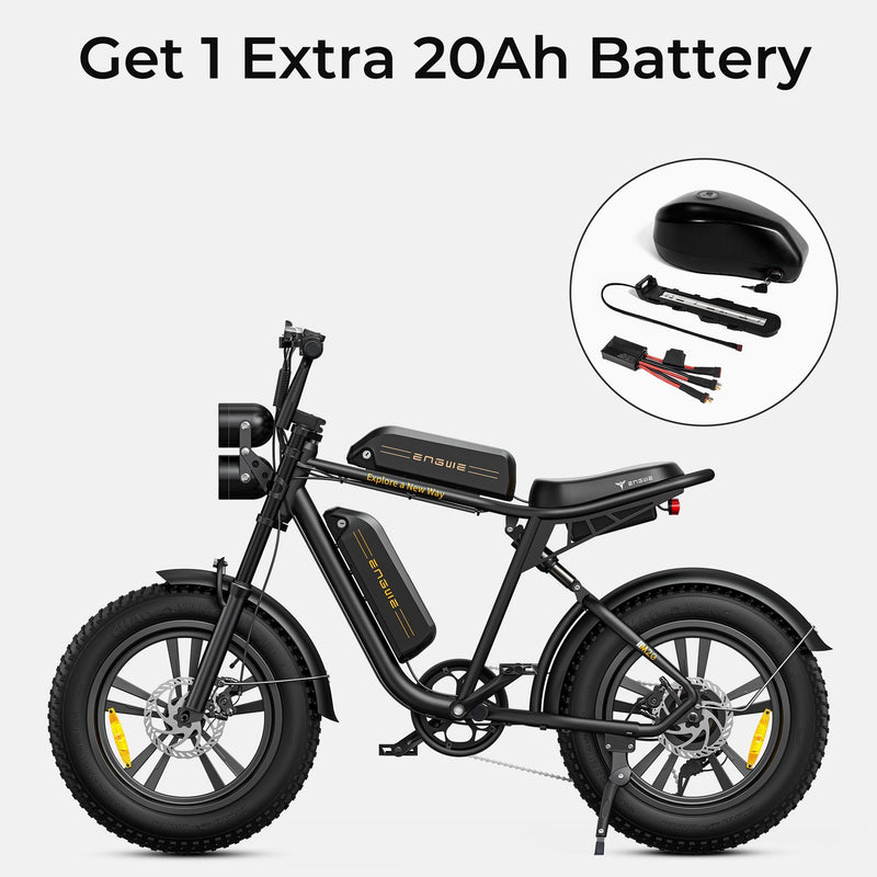 ENGWE M20 | Electric Bike (E-Bike) | 750W • 48V 13Ah • 28 MPH • 20×4.0 Fat Tyres | Sold by Rydiqo®