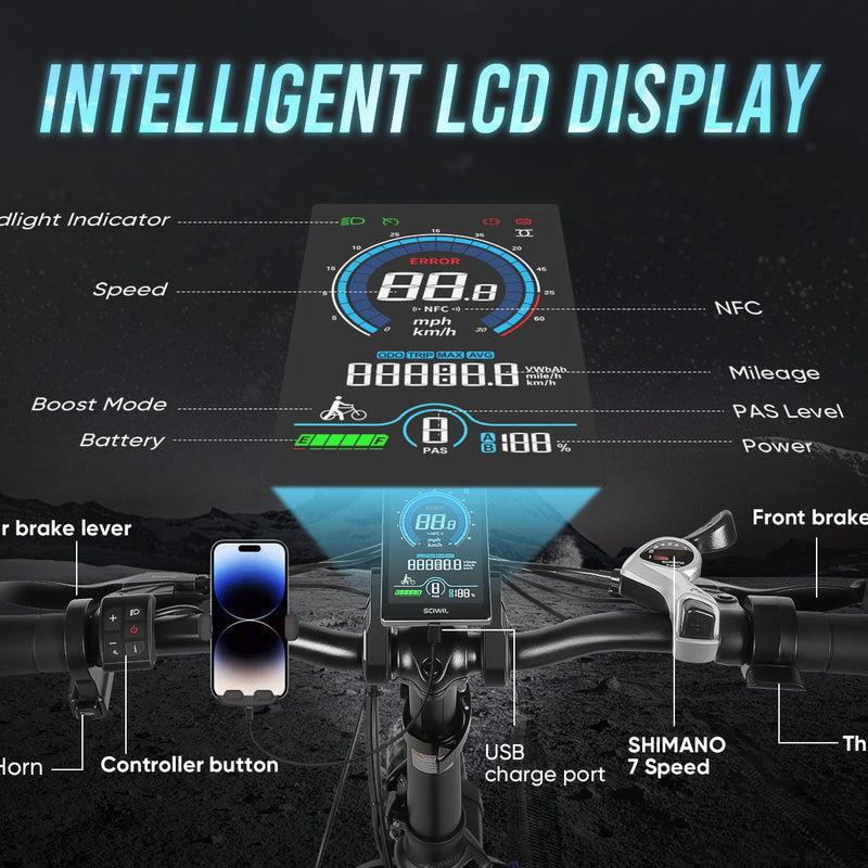 SAMEBIKE LOTDM200-II | Electric Bike (E-Bike) | 750W • 48V 13Ah Battery • 22 MPH • 20×4.0 Tyres | Sold by Rydiqo®