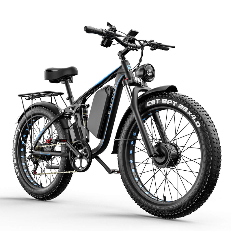 EBYCCO EB7PRO | Electric Bike (E-Bike) | 2000W • 52V 23Ah • 37 MPH • 26×4.0 Fat Tyres | Sold by Rydiqo®