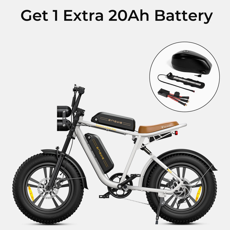 ENGWE M20 | Electric Bike (E-Bike) | 750W • 48V 13Ah • 28 MPH • 20×4.0 Fat Tyres | Sold by Rydiqo®