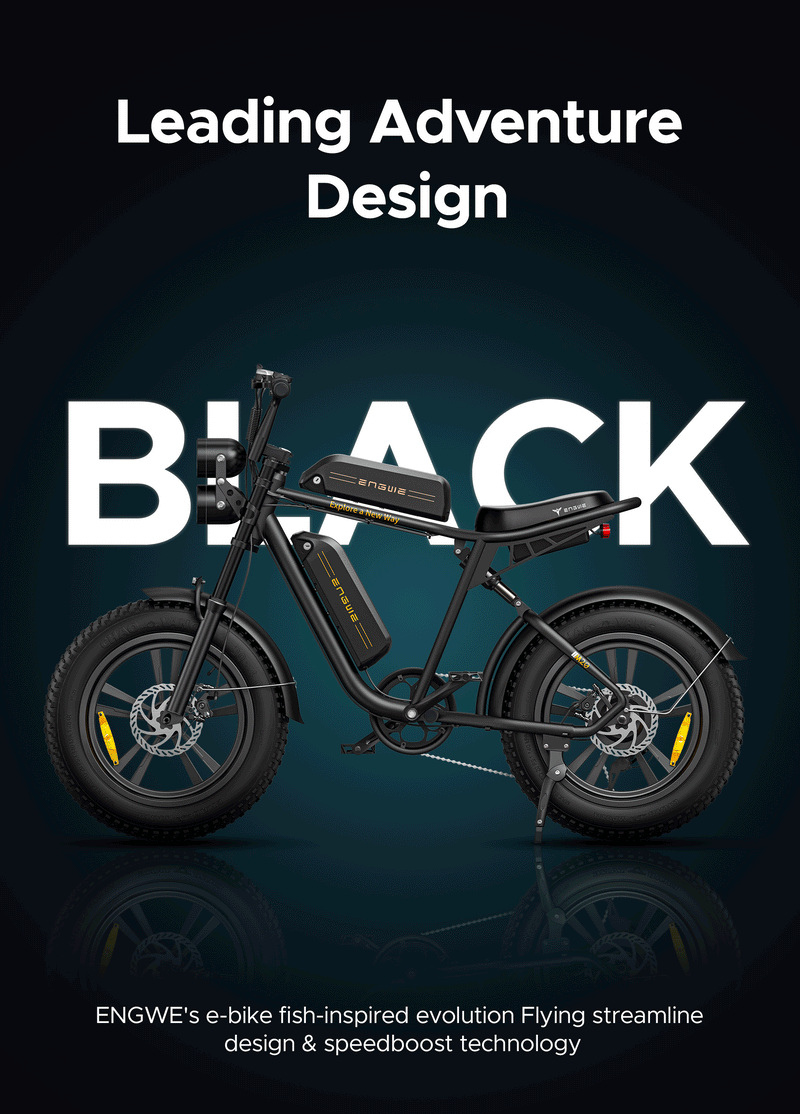 ENGWE M20 | Electric Bike (E-Bike) | 750W • 48V 13Ah • 28 MPH • 20×4.0 Fat Tyres | Sold by Rydiqo®