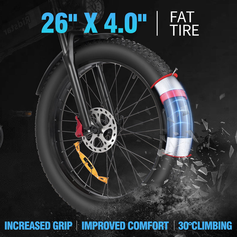 YVY C20 | Electric Bike (E-Bike) | 1500W • 48V 20Ah • 33 MPH • 20×4.0 Fat Tyres | Sold by Rydiqo®