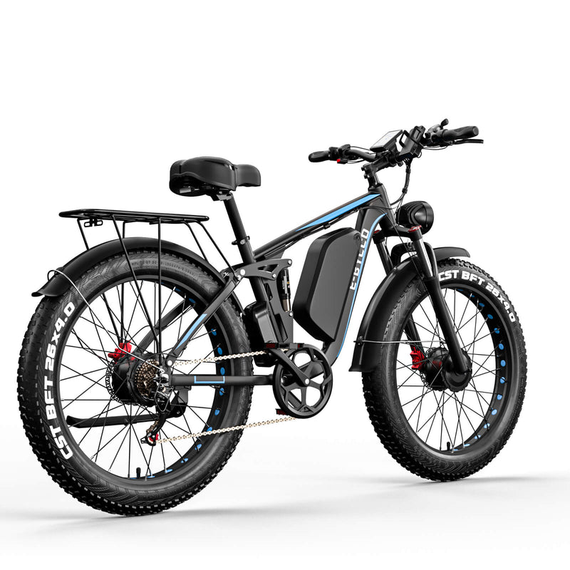 EBYCCO EB7PRO | Electric Bike (E-Bike) | 2000W • 52V 23Ah • 37 MPH • 26×4.0 Fat Tyres | Sold by Rydiqo®