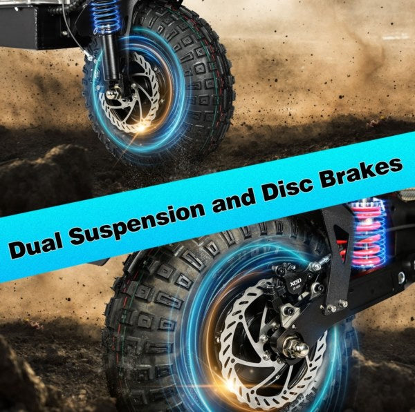 Quickwheel VIPER 10000W | Electric Scooter (E-Scooter) | 10000W • 72V 40Ah • 68 MPH • 13” Road Tyres | Sold by Rydiqo®