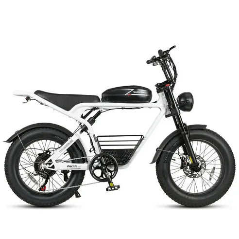 SAMEBIKE M20 | Electric Bike (E-Bike) | 1000W • 48V 16Ah Battery • 28 MPH • 20×4.0 Fat Tyres | Sold by Rydiqo®