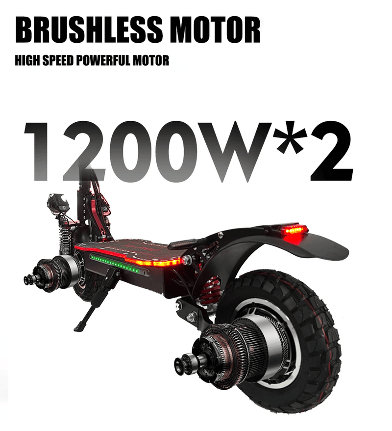 EMANBA X6 Pro NFC | Electric Scooter | 2400W Dual Motors • 48V 21Ah Battery • 37 MPH • 10” Vacuum Off-Road Tyres | Sold by Rydiqo®