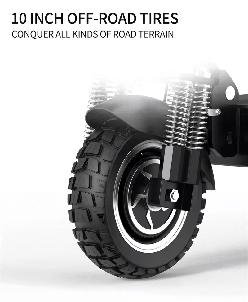 EMANBA X6 Pro NFC | Electric Scooter | 2400W Dual Motors • 48V 21Ah Battery • 37 MPH • 10” Vacuum Off-Road Tyres | Sold by Rydiqo®
