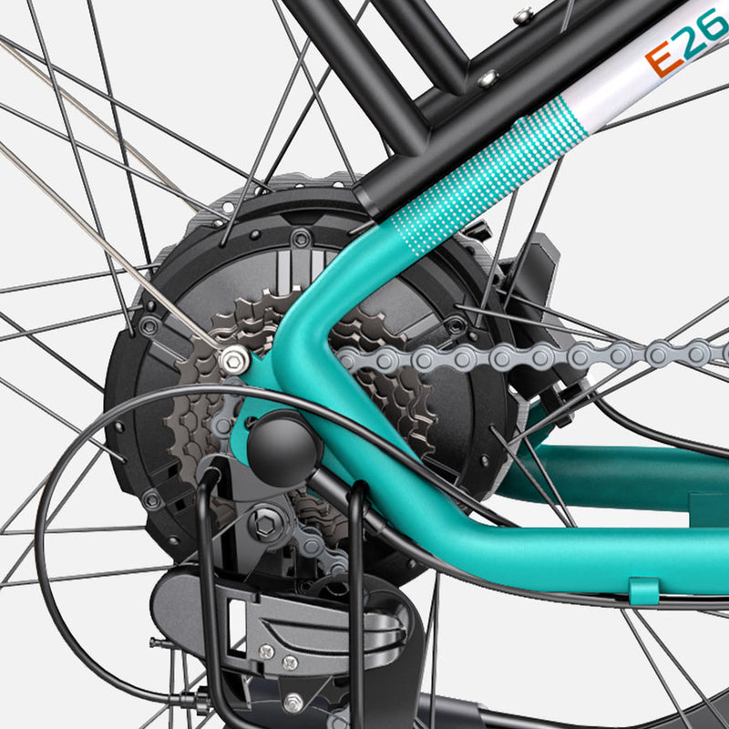 ENGWE E26 | Electric Bike (E-Bike) | 750W • 48V 16Ah • 28 MPH • 26” Fat Tyres | Sold by Rydiqo®