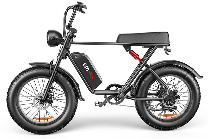 Emoko C91 fat tyre electric bike black side