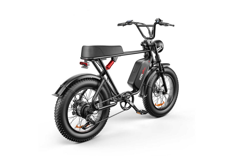 Emoko C91 fat tyre electric bike black detail