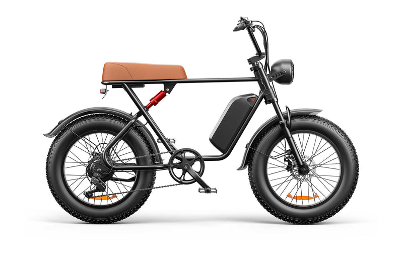 Emoko C91 fat tyre electric bike brown