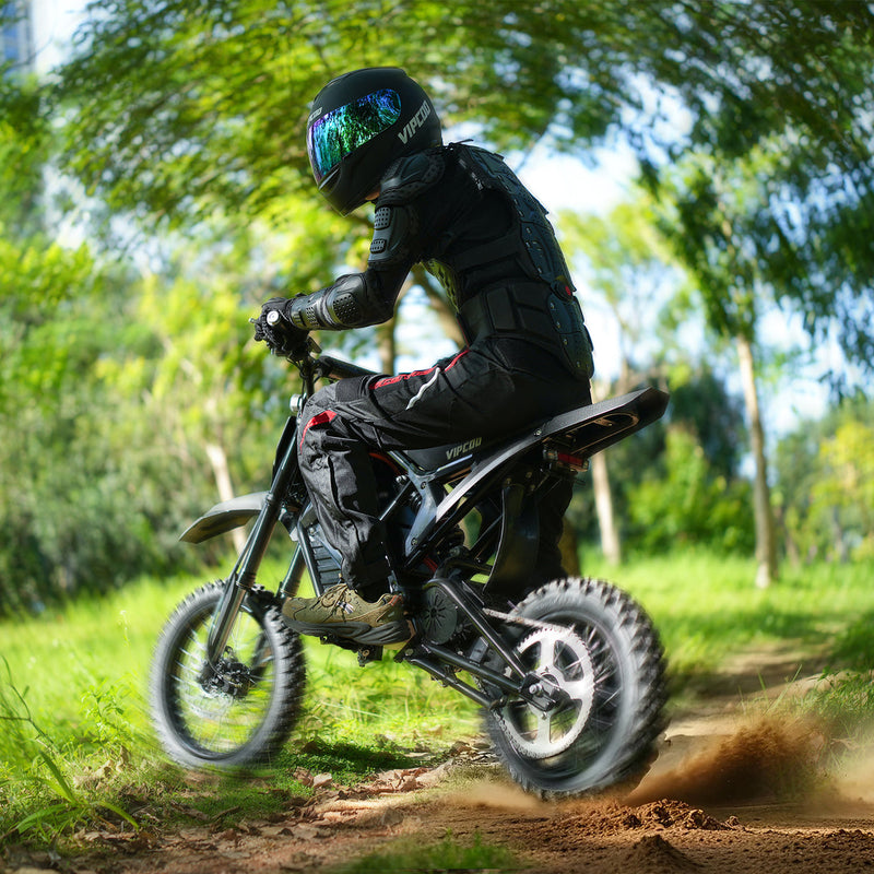 VIPCOO H3 | Electric Dirt Bike | 3500W Peak • 48V 23Ah • 37 MPH • 14”/12” Off-Road Tyres | Sold by Rydiqo®