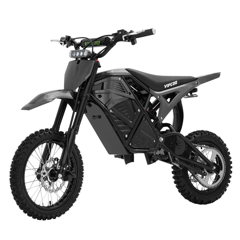 VIPCOO H3 | Electric Dirt Bike | 3500W Peak • 48V 23Ah • 37 MPH • 14”/12” Off-Road Tyres | Sold by Rydiqo®