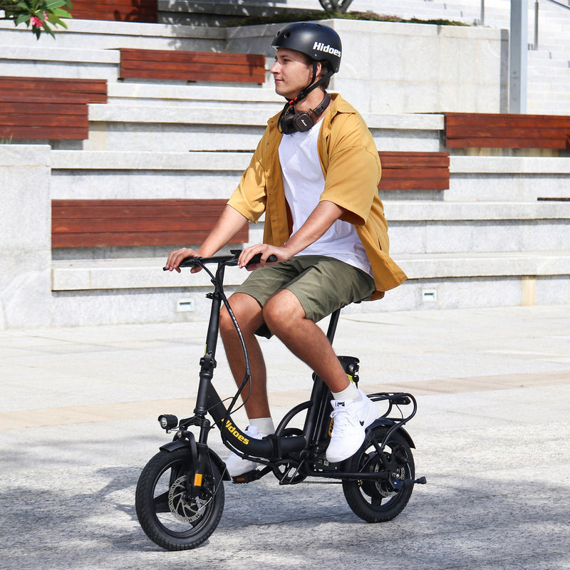 Hidoes C5 | Electric Bike (E-Bike) | 350W • 36V 10.4Ah • 15.5 MPH • 14×3.0 Tyres | Sold by Rydiqo®