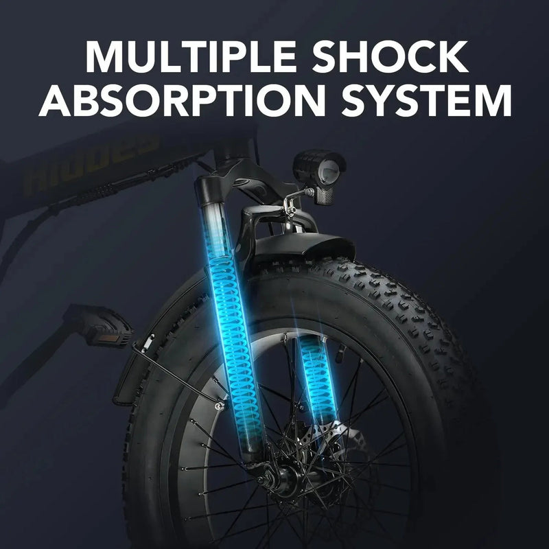 Hidoes F3 | Electric Bike (E-Bike) | 750W • 48V 13Ah • 28 MPH • 20×4.0 Fat Tyres | Sold by Rydiqo®