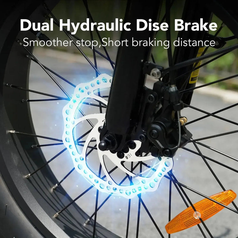 Hidoes F3 | Electric Bike (E-Bike) | 750W • 48V 13Ah • 28 MPH • 20×4.0 Fat Tyres | Sold by Rydiqo®