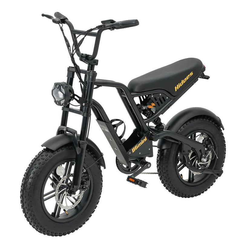 Hidoes B6 Mini | Electric Bike (E-Bike) | 500W • 48V 10.4Ah • 21 MPH • 16×4.0 Fat Tyres | Sold by Rydiqo®